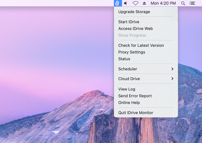 IDrive online backup