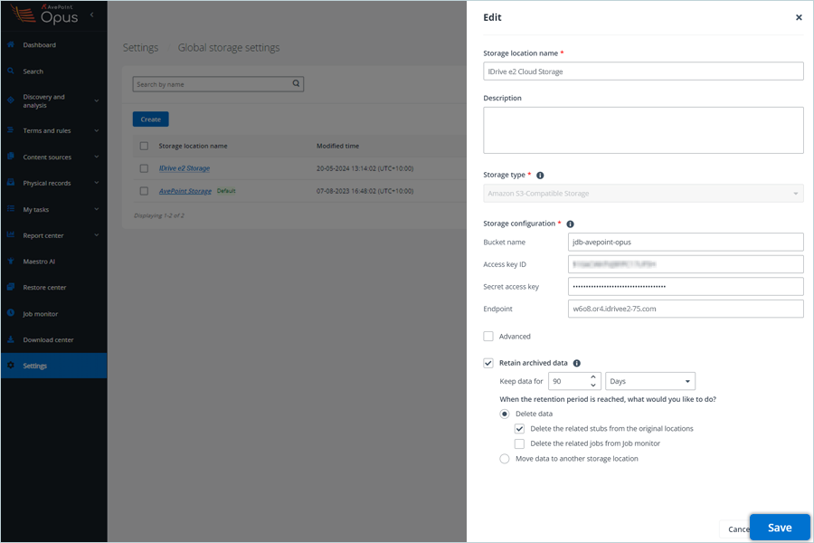 After adding details, click Save