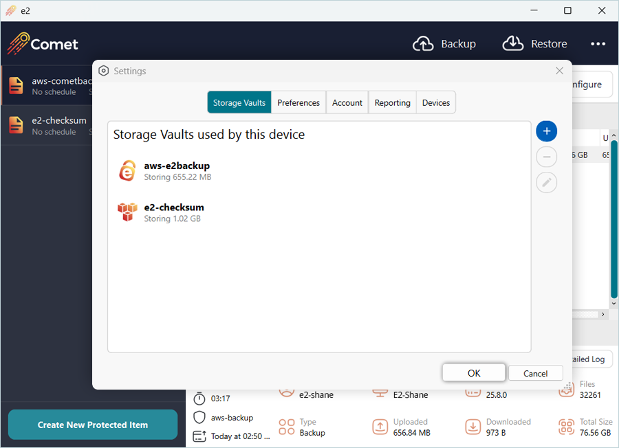 AWS icon updated to IDrive e2 icon, click OK
