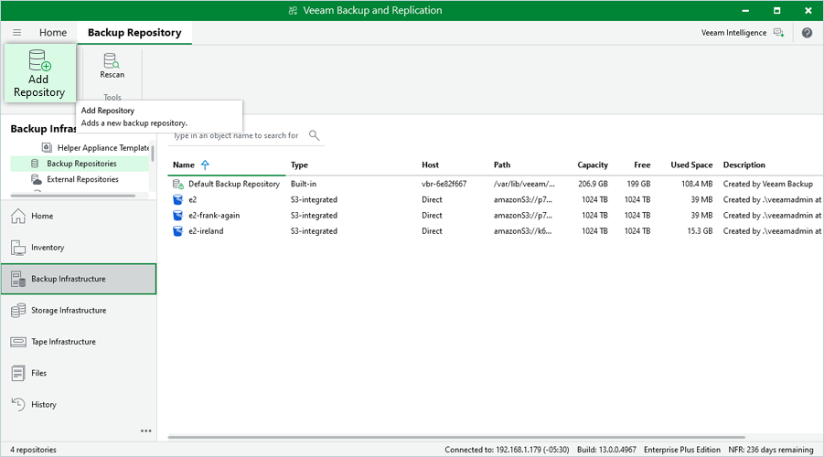 IDrive e2 with Veeam 13