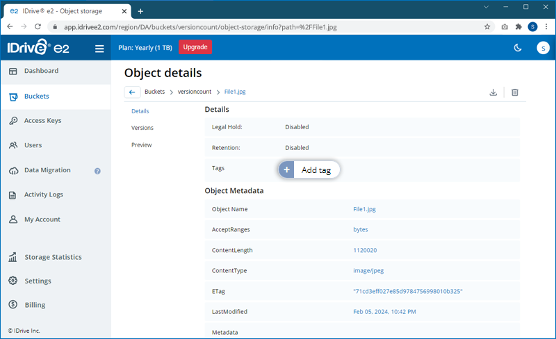 FAQ dashboard - Add tag screen