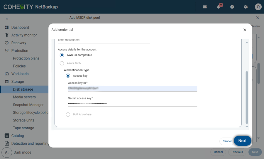 Click Next and then click Save under Permissions