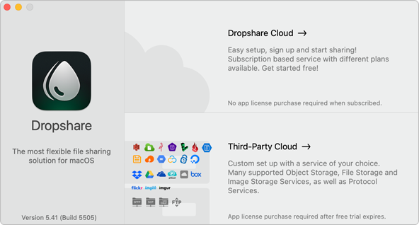Third-party cloud option