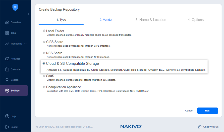 IDrive e2 with nakivo backup