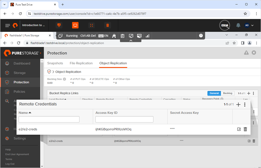 IDrive e2 with purestorage