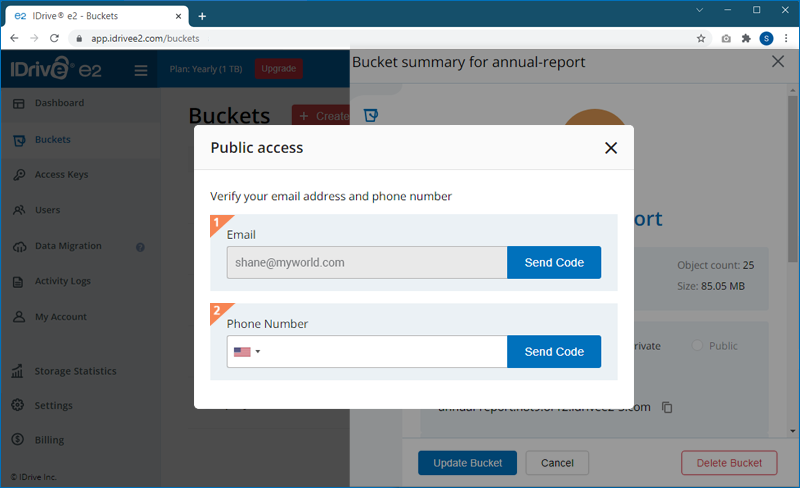 FAQ dashboard - Verify public access by email