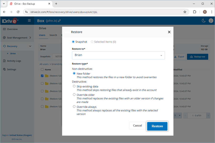  view client wise status