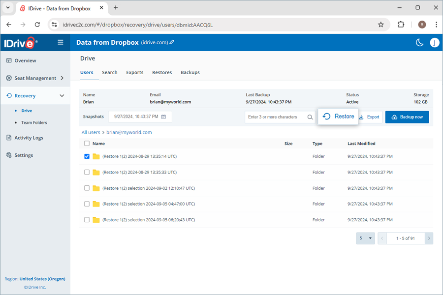  view client wise status