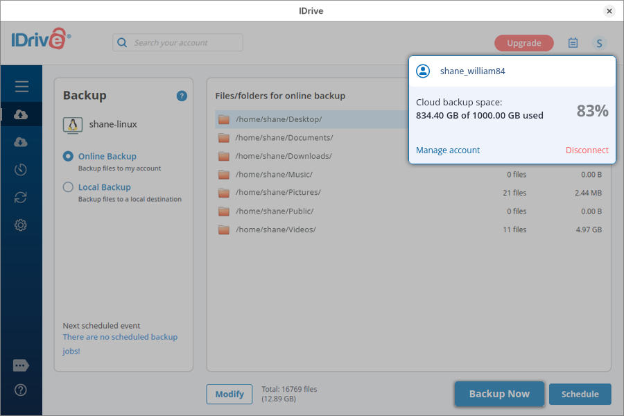 Idrive Linux Quotarecalculate3023