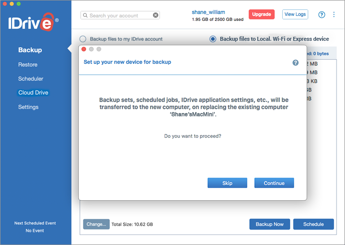 IDrive for Mac