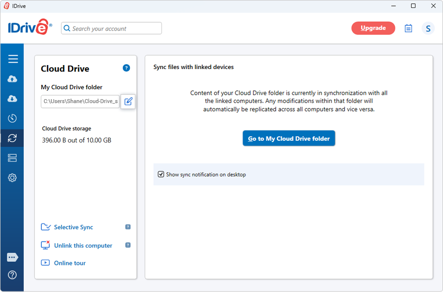 Change Cloud Drive folder location